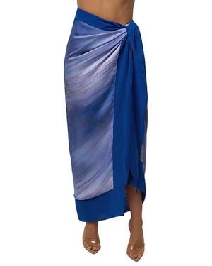 JLUXLABEL Bahia Wrap Skirt - Blue