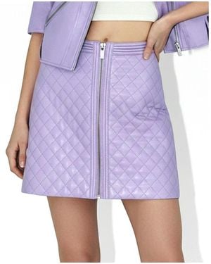 AS by DF Nico Recycled Leather Skirt - Purple