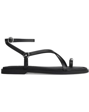 Rag & Bone Geo Strappy Toe Ring Sandals - Black
