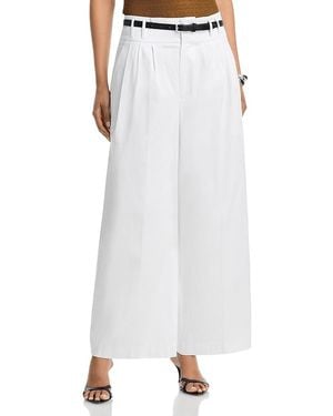 Altuzarra Wilson Pleated Wide Leg Pants - White