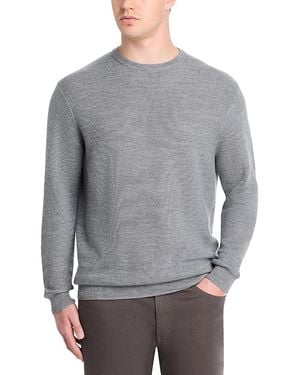 Peter Millar Autumn Crest Honeycomb Wool Blend Sweater - Gray