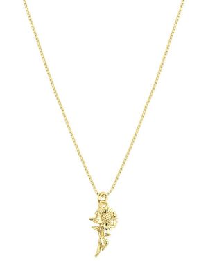 SET & STONES Elsie Birth Flower Necklace - Metallic