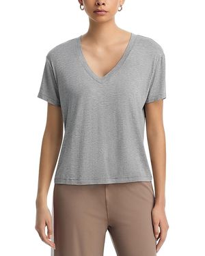 Splits59 Georgia Jersey V Neck Tee - Gray