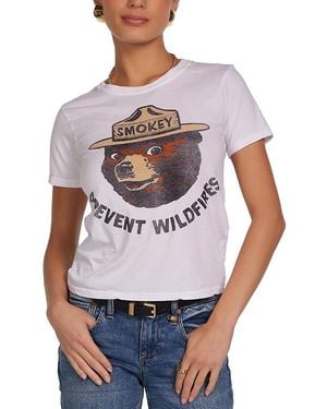 Lauren Moshi Ursula Smokey Bear Tee - White
