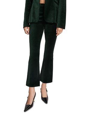 GOOD AMERICAN Velvet Good High Rise Kick Flare Pants - Black