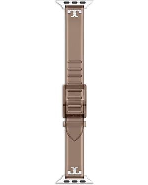 Tory Burch T Wrap Jelly Band For Apple Watch, 38-46Mm - White