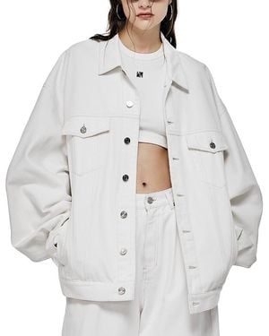 L'EMIUNE Lemiune 01 Denim Trucker Jacket - Gray