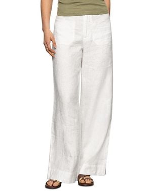 Sanctuary The Linen Marine Wide Leg Pants - White