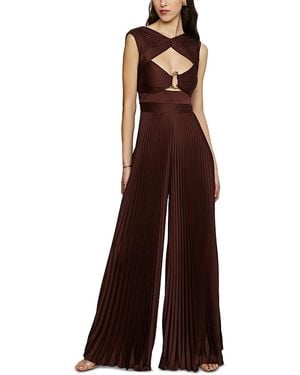 AMUR Rosalynn Pleated Jumpsuit - Purple