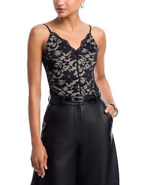 Aqua Lace Bodysuit - Black