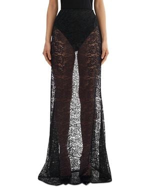 Lamarque Lace Maxi Skirt - Black