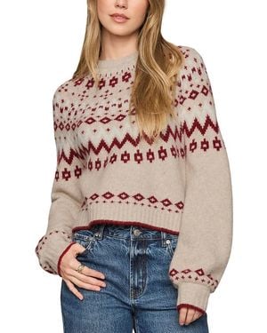 Z Supply String The Lights Fair Isle Sweater - Red