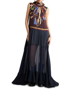 Etro Long Sleeveless Dress - Blue