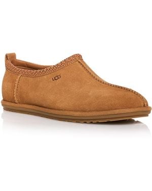 UGG Tasman Leather Deconstructed Clogs - Brown