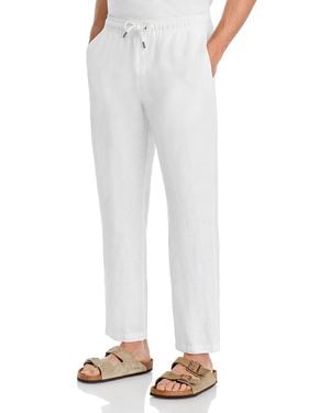Onia Linen Pull-On Pants - White