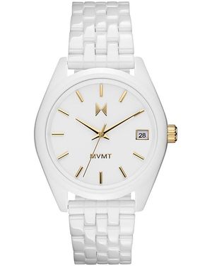MVMT Rise Boyfriend Watch, 36Mm - White