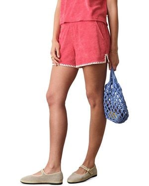 Marine Layer Beach Terry Shorts - Red