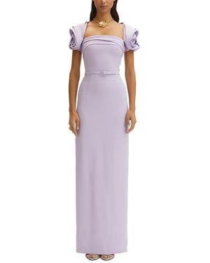 Oscar de la Renta Column Gown - Purple