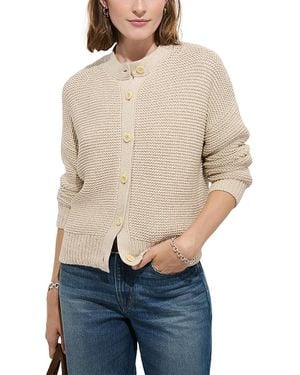 Alex Mill Nico Crewneck Cotton Cardigan - Natural
