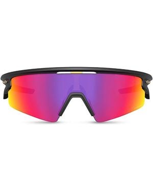 Oakley Sphaera Strike Rectangular Shield Sunglasses, 37Mm - Pink
