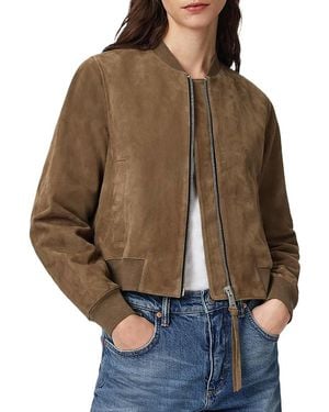 AllSaints Orten Bomber Jacket - Brown