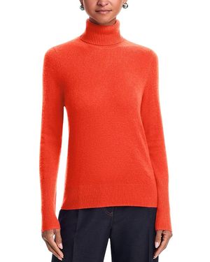 Aqua 100% Cashmere Turtleneck Sweater - Red
