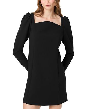 French Connection Azra Twill Puff Sleeve Dress - Black