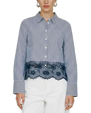 Vero Moda Mary Long Sleeve Shirt - Blue