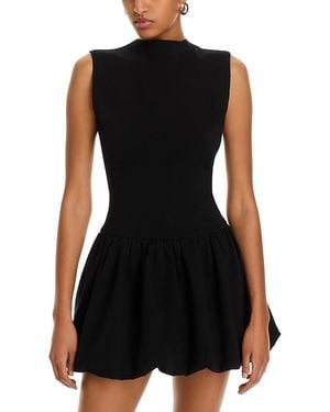 Aqua Mock Neck Lace Shift Dress in Blue | Lyst