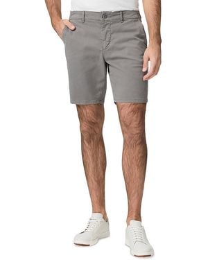 PAIGE Phillips Cotton Blend Slim Fit 7 Shorts - Gray