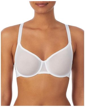 DKNY Sheers Unlined Demi Bra - White