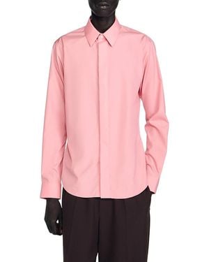 Sandro Hidden Placket Formal Shirt - Pink