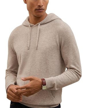 Reiss Cashmere Hoodie - Brown