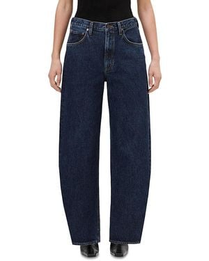 Agolde Low Curve High Rise Barrel Jeans - Blue