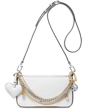 Michael Kors Bryant Small Convertible Crossbody Pouchette - White