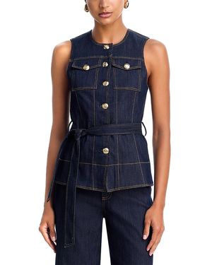 Cinq À Sept Renee Denim Vest - Blue