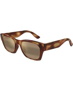 Maui Jim Valley Isle Square Sunglasses, 53Mm - Brown