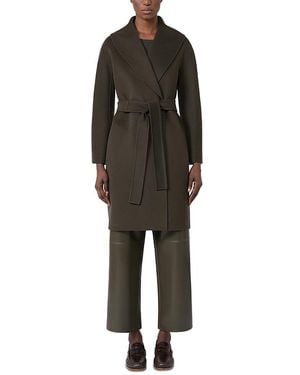 Max Mara Messi Wrap Coat - Black