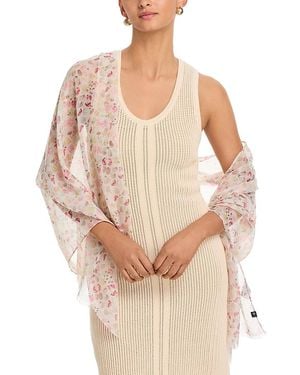 Fraas Faux Floral Scarf - Natural
