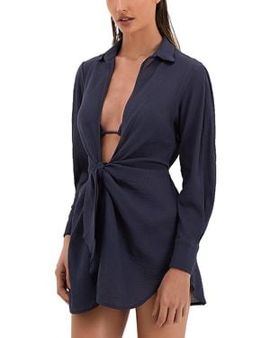 ViX Vix Juliete Shirt Swim Cover-Up - Blue