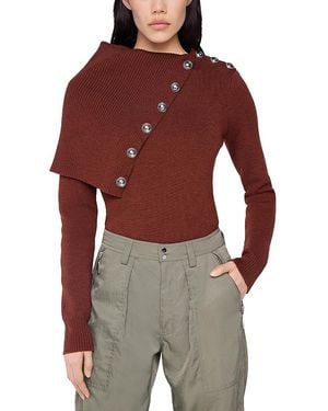 Rabanne Merino Wool Pullover Sweater - Red