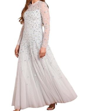 Needle & Thread Starry Nights Round Neck Gown - Multicolor