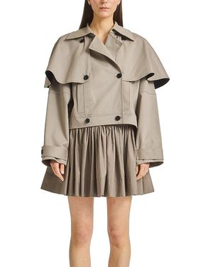 Saint Art Berkley Cropped Trench - Natural