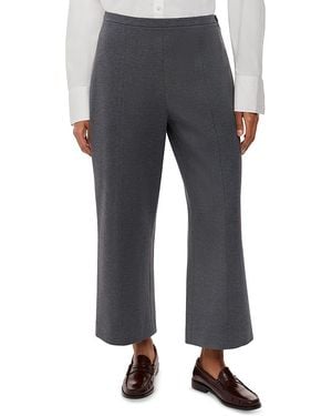 Whistles Petite Camilla Wide Leg Pants - Grey