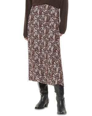 Whistles Micro Wrap Skirt - Multicolour