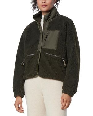 Marc New York Mixed Media Sherpa Jacket - Black