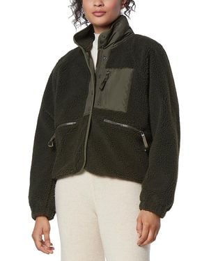 Marc New York Mixed Media Sherpa Jacket - Black