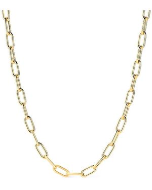 Ana Luisa Solid Large Paperclip Necklace - Metallic