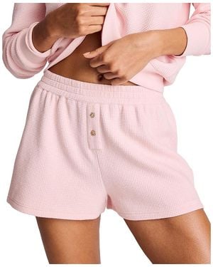 NEGATIVE Waffle Knit Short - Pink