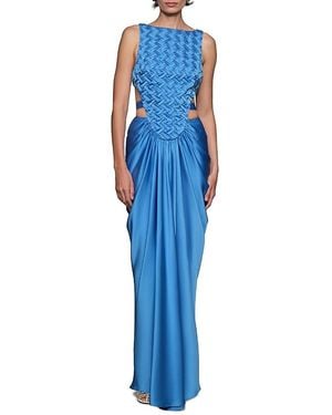 Et Ochs Magdalen Gown - Blue